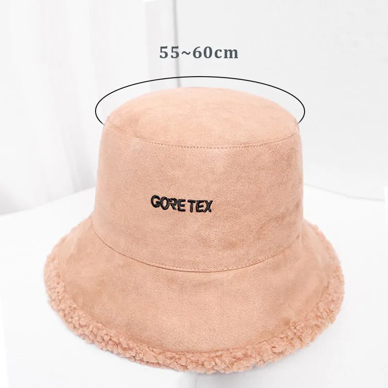 Шляпы с широкими полями, 17 цветов, женская панама, замшевая искусственная меховая шерсть, флисовая толстая модная рыбацкая шапка, теплая плюшевая зимняя шапка Sunscree213p
