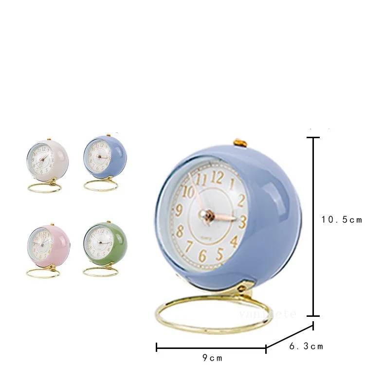 European metal student clock creative mute children's electronic alarm clock simple living room bedroom Home Décor T2I52730