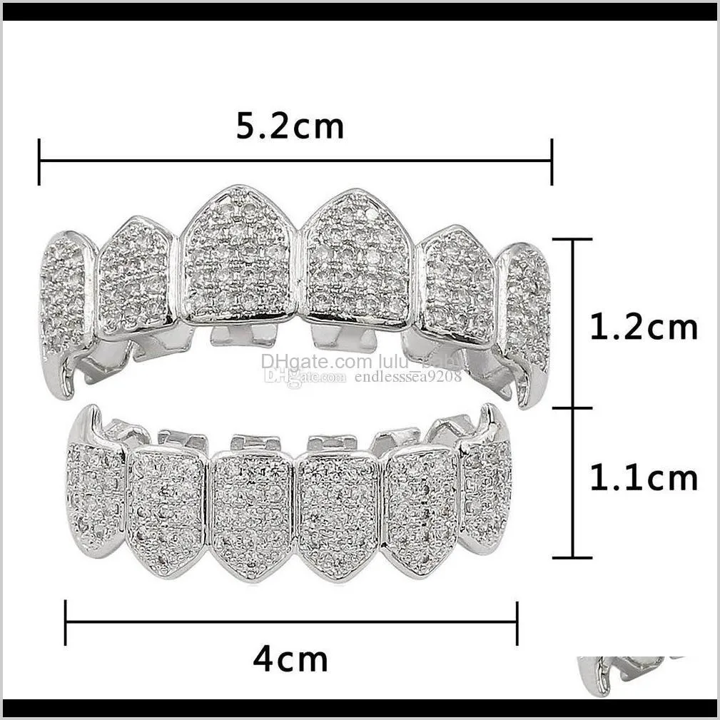 hip hop gold braces exotic sentiment environmental hip-hop jewelry 18k gold teeth grillz caps dental brace 2 colors accessories