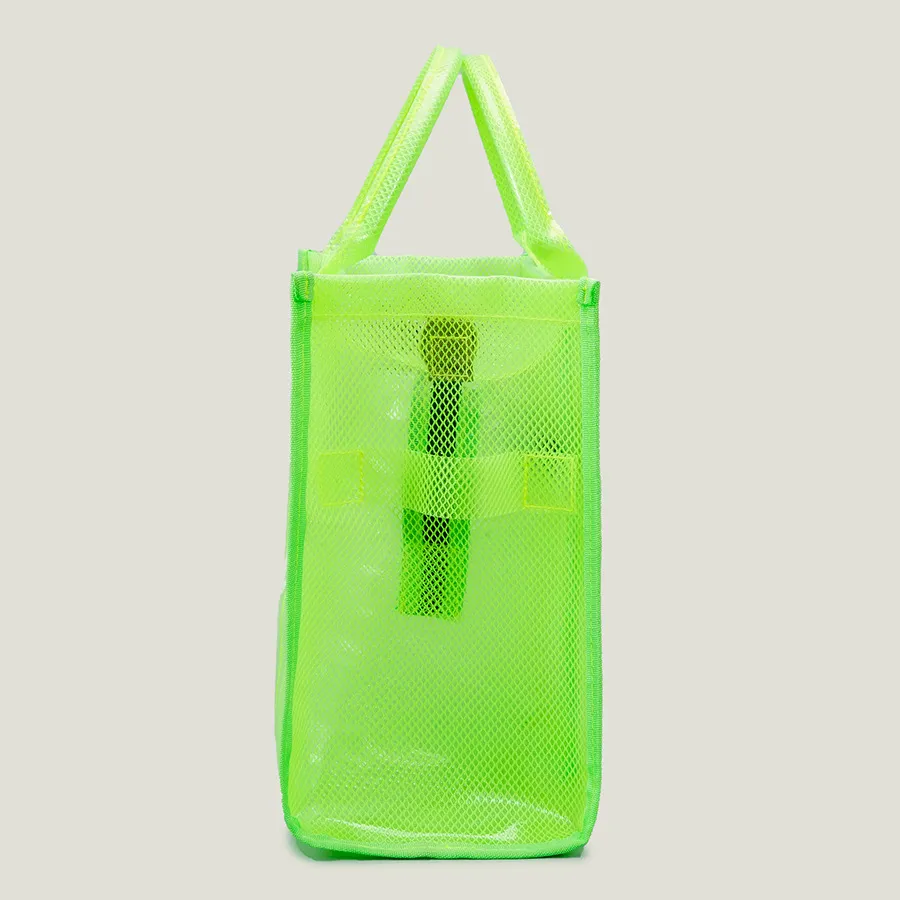 Handtas in fluorescerende kleur met transparante PVC-tas Enkele schoudertassen Cross-body tas met grote capaciteit199u