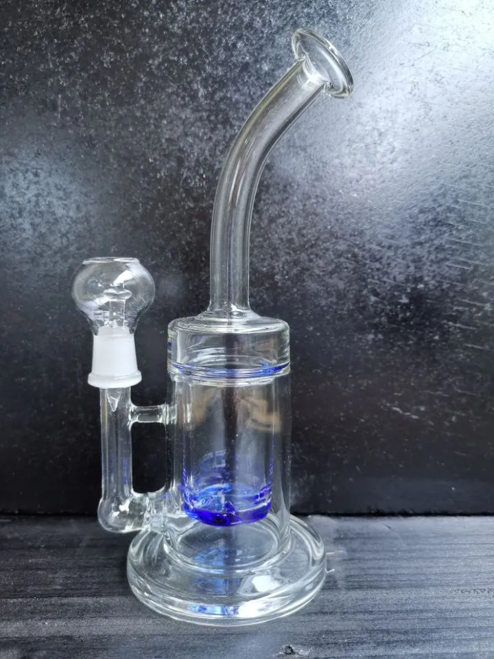 Kalın Cam Beher Bong Sigara Cam Borular 8.5 inç boyunda geri dönüşüm dab teçhizatları su bongs 14.4mm eklem cheechshop satış