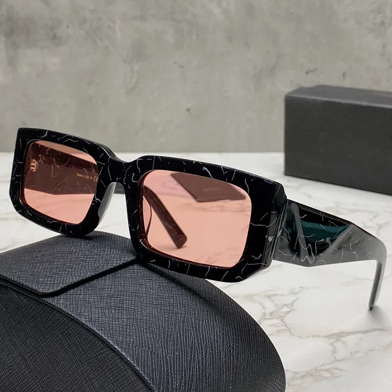 Homens e mulheres novos óculos de sol SPR06YS designer óculos de sol verdes tendência da moda moldura quadrada ao ar livre condução viagens UV400 com box305o