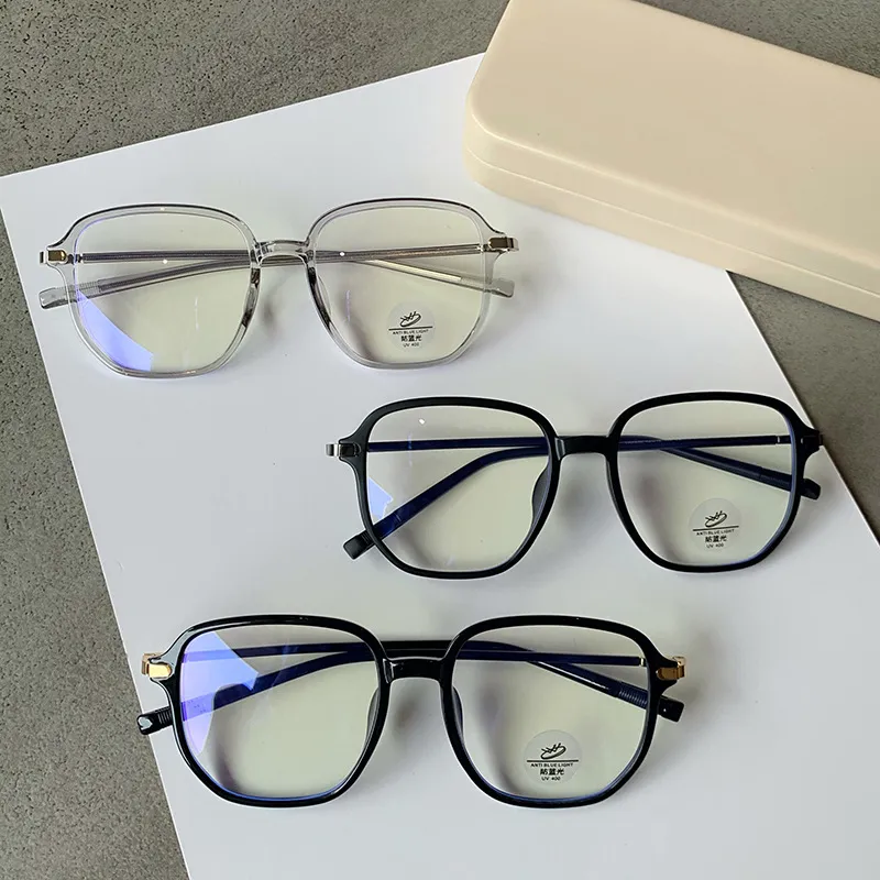 New Unisex Blue Light Blocking Computer Glasses Men Women Fashion TR90 Frame Vintage Square Eyewear Anti Rays Eyestrain Eyeglass