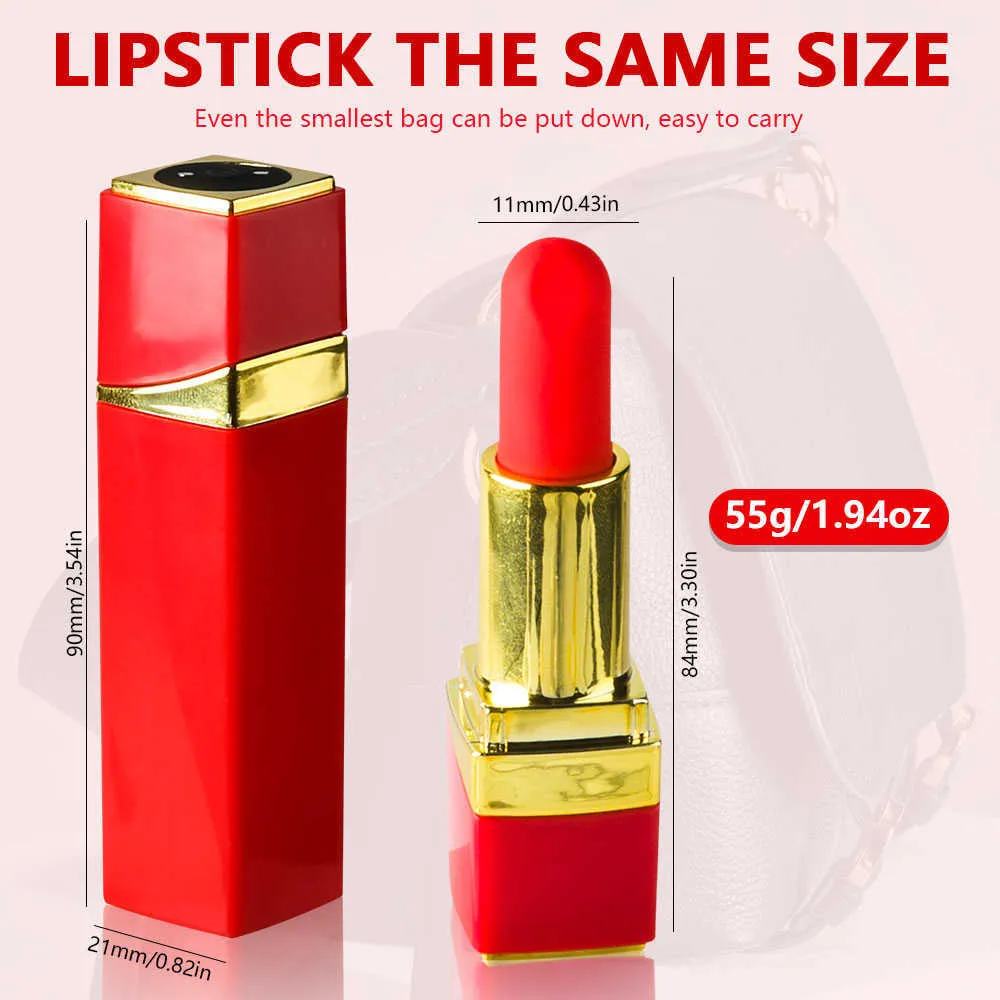10 Geschwindigkeiten Mini Lippenstift Vaginalkugeln Bullet Vibrator Eier Klitoris Stimulator Massage Erotik Sexspielzeug für Frauen Erwachsene Produkte P0822