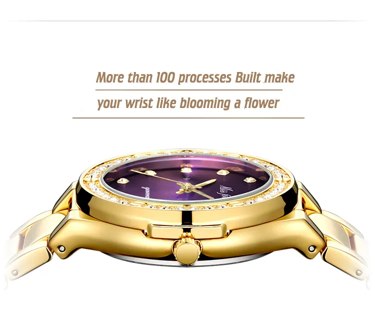 Relogio Feminino Women Waterproof Analogue Clock Fashion Stainless Steel Casual Diamond Watch Women