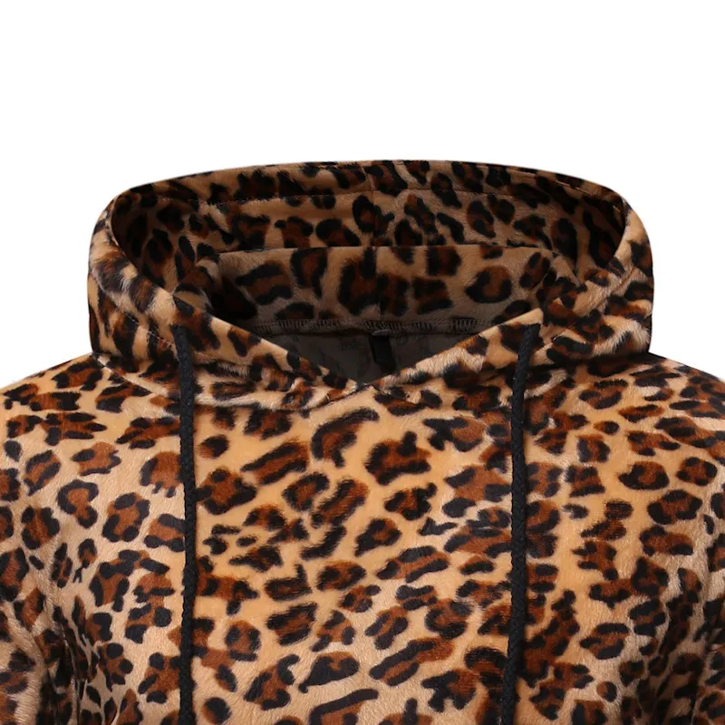 Sexy leopardo homens hoodies moletom homens natal halloween hoodie homens hip hop streetwear masculino sudadera hombre moletom moletom 210524