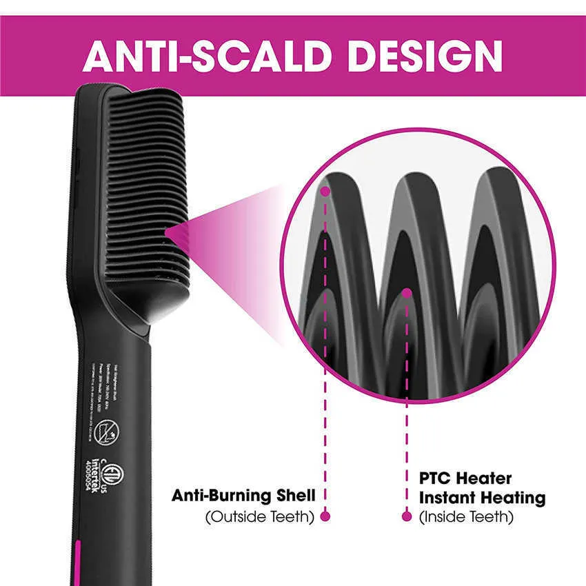 Dobra jakość prosty do włosów szybkie grzebień grzebieniowy Iron Classic Professional Styler Stylowe narzędzie do stylizacji włosów z pudełkiem detalicznym Ceramiczne Curling Flat Irons H8901