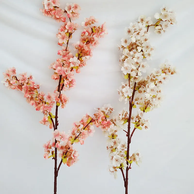 Fiori di ciliegio giapponesi di alta qualità Fiore di seta artificiale Home el mall Decorazione di nozze fiori Po studio props267S