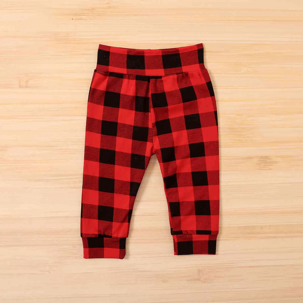 3-24M bébé né bébé fille joyeux Noël vêtements ensemble cerf barboteuse pantalon à carreaux bandeau tenues vêtements de Noël 210515