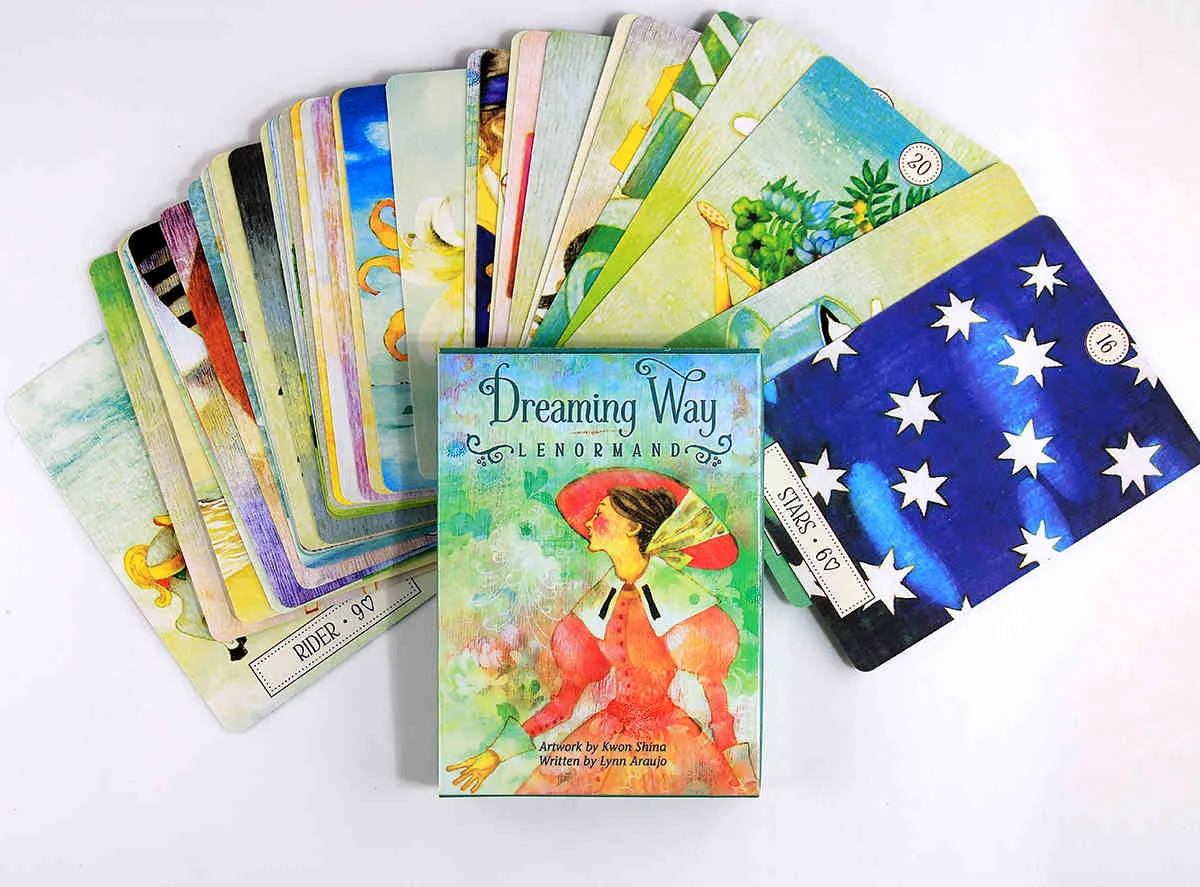 Dreaming Way Lenormand Oracles jeu de société pour adulte Version anglaise Tarot Deck carte à jouer destin Divination