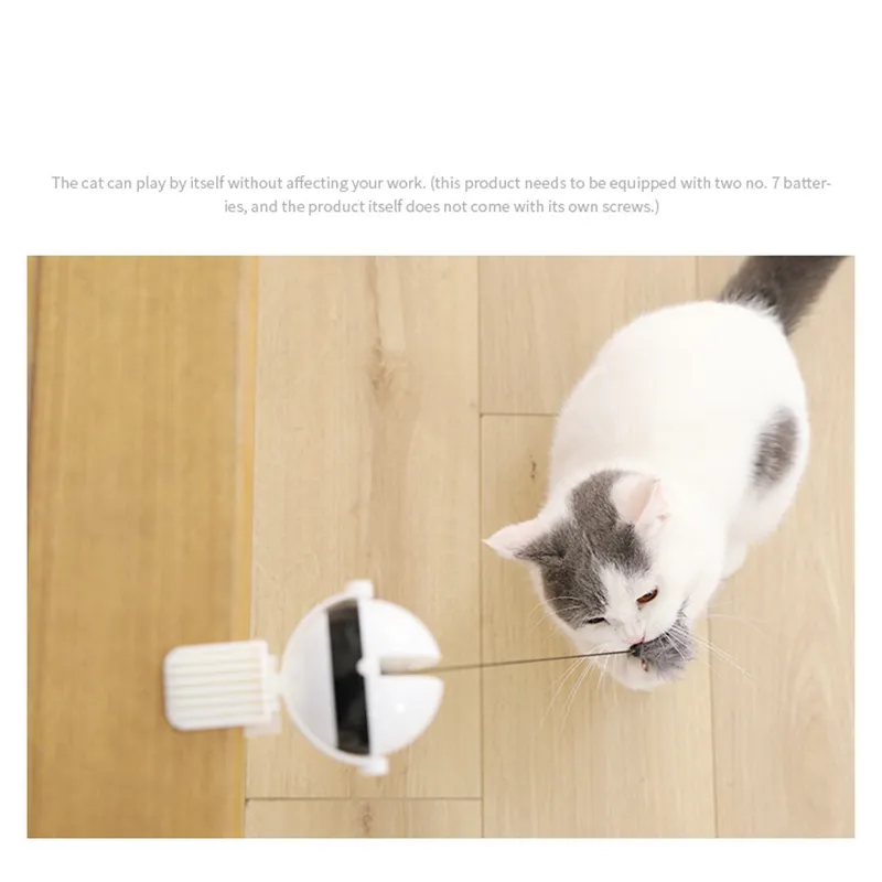 Nuovo giocattolo elettrico gatti divertente gatto teaser palla giocattolo sollevamento automatico asta a molla Yo-Yo palla di sollevamento puzzle interattivo giocattoli intelligenti animali domestici