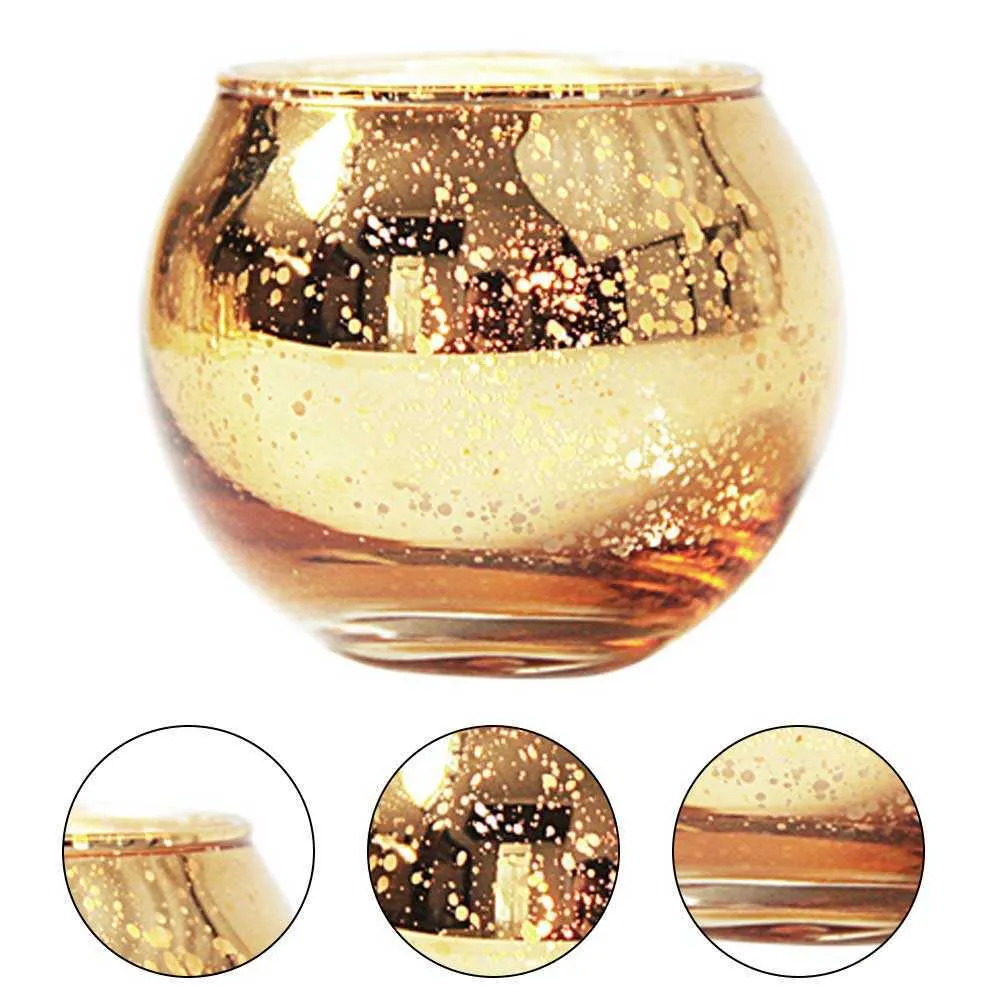 12 sztuk Szkło Tealight Candle Holder Wedding Glass Decor Uchwyt Świeca Wotywne Imprezy El Cafe Bar Home Decor Dostawy 210722