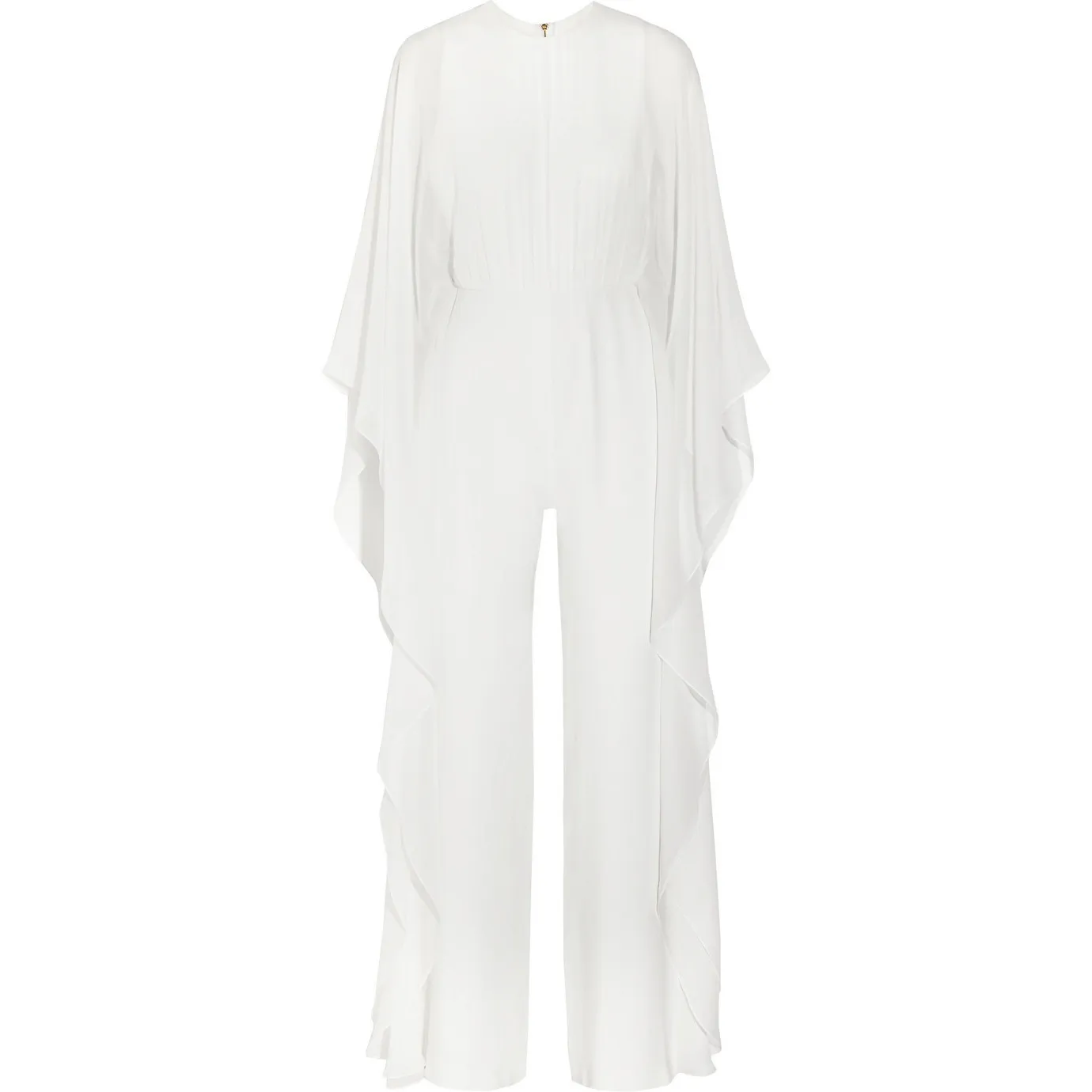 Nieuwe vrouwen Jumpsuit Chiffon Elegant Perspectief Jumpsuit Broek Rompertjes Jumpsuit Overalls voor vrouwen Lange 210422