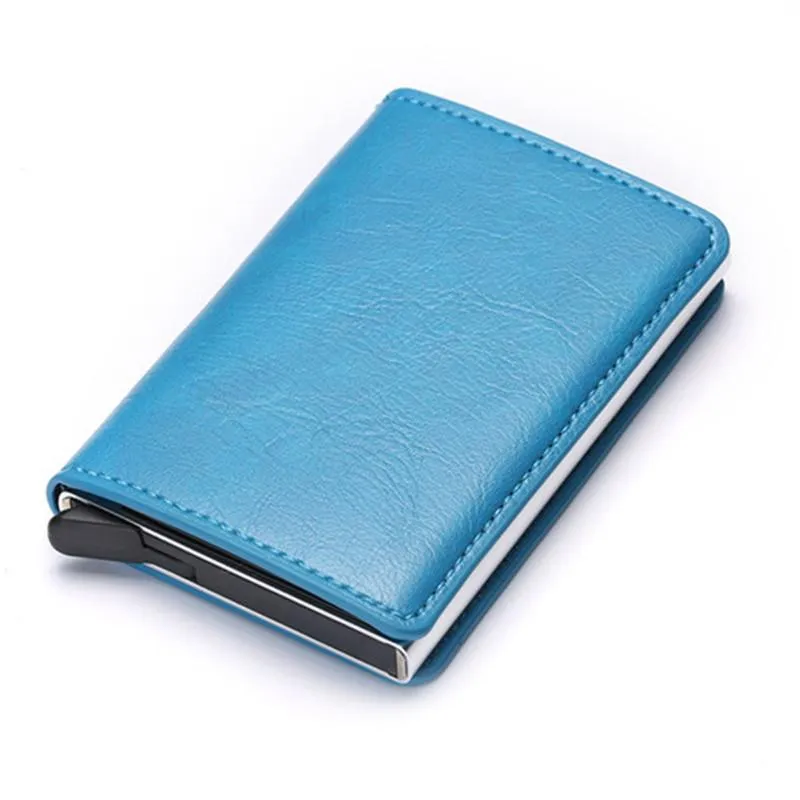 Wallet For Men And Women Business Card Holder PU Leather Purse Automatic S Short Wallets283s