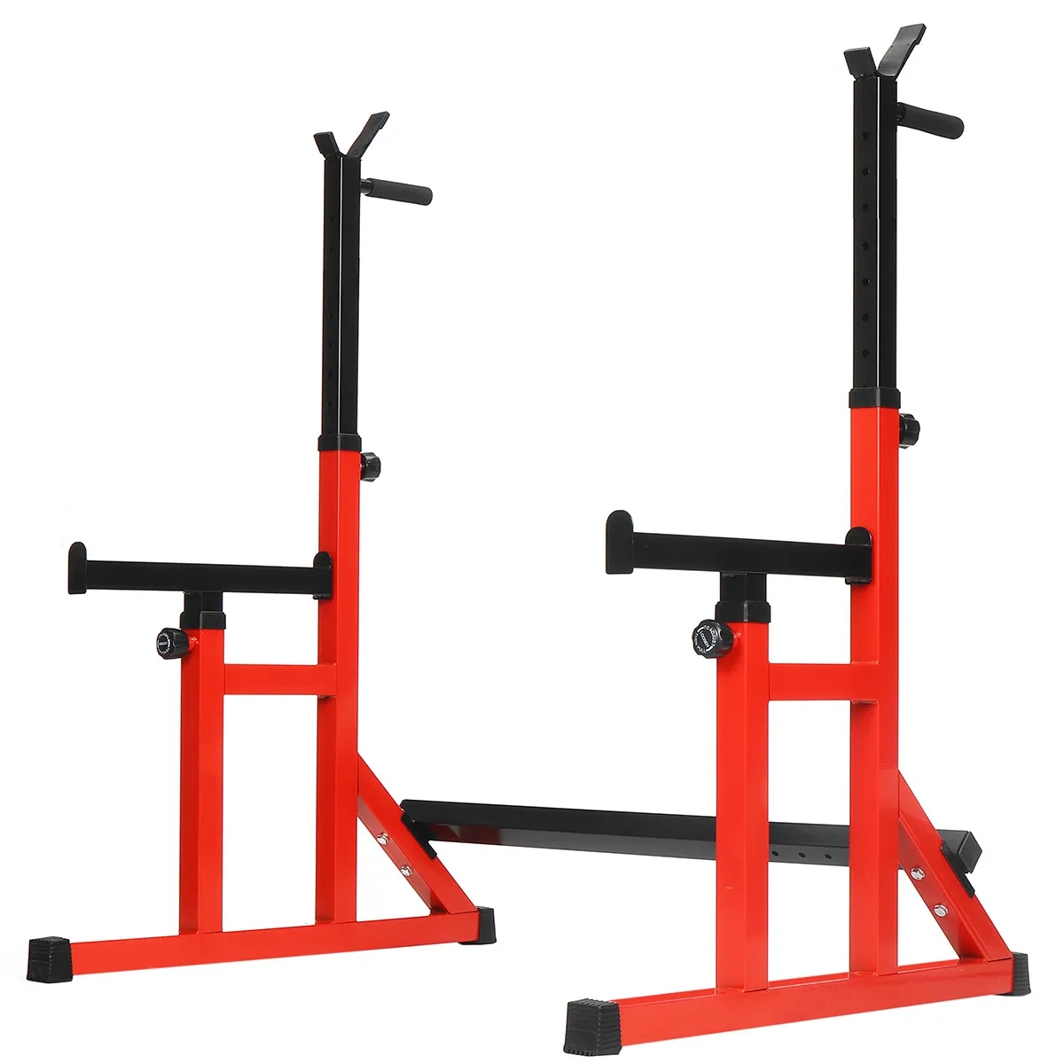 Verstelbare Squat Racks Steel Gewicht Lifting Stand Multifunctionele Sterkte Training Workout Home Gym Fitnessapparatuur Zware Barbell Multifunctionele Bench Pers Steun