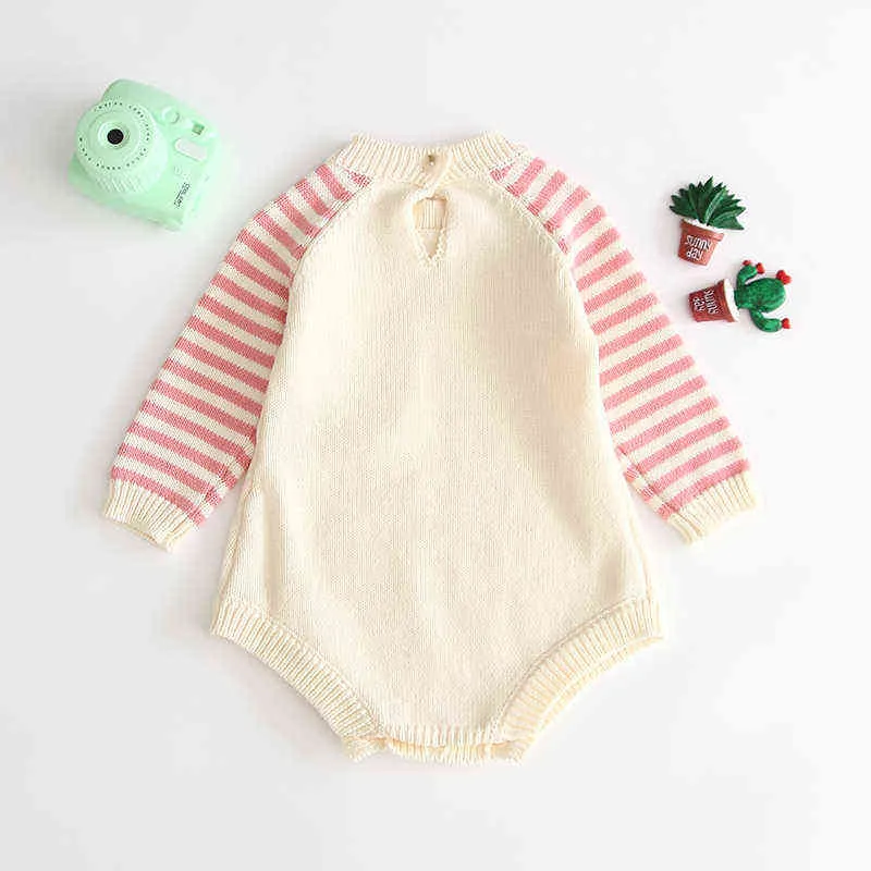 Baby Girls Boys Knit Rompers New 2020 Spring Long Sleeve Wool Knitted Rompers Baby Fashion Jumpsuit Toddler Kid's Clothing G1221