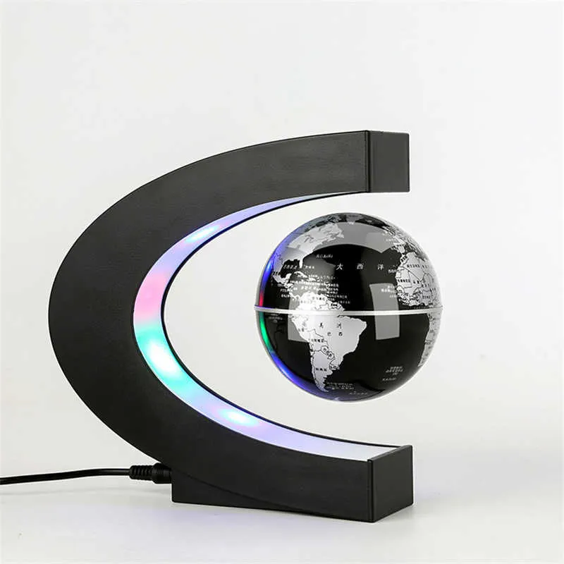 Levitação Magnética Globo Estudante Estudante Equipamento de Ensino Night Light Globe Creative presentes 110 / 220V AC US / EU / UK / AU 210728