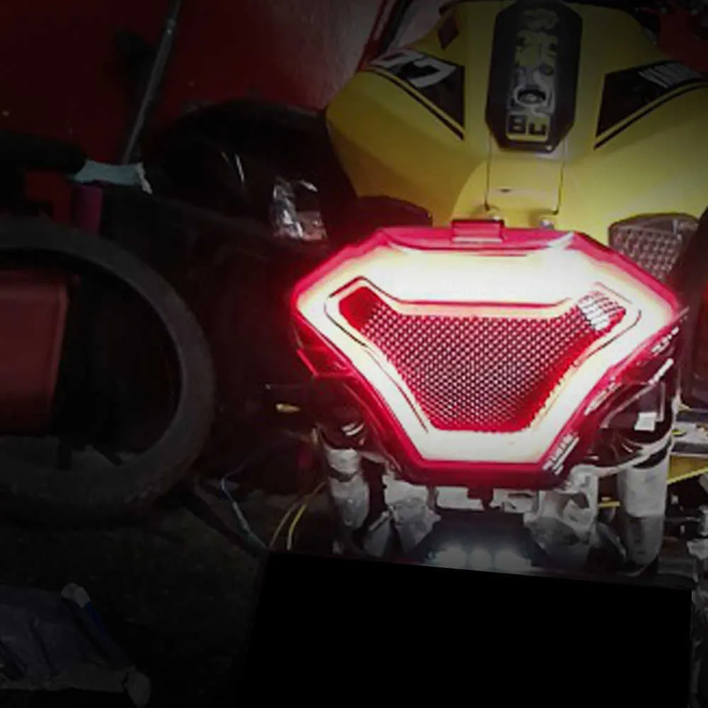 Lampe queue voiture Led avec clignotants LED remplacement moto feu stop modifié feu arrière pour YZF R3 R25 Y15ZR MT07 FZ07 LC150