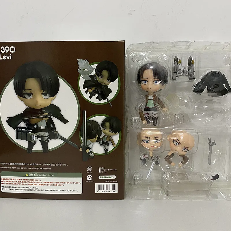 Ataque a las figuras del titán Eren Mikasa Ackerman Levi PVC Acción Figura Jaeger Eren Ackerman Anime Figma 203 207 213 Figura X05032979283