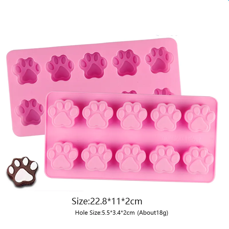 Härlig hundben silikon mögel för bakning choklad godis fondant konfektyr katt tvål pastry mögel kaka dekorativa verktyg