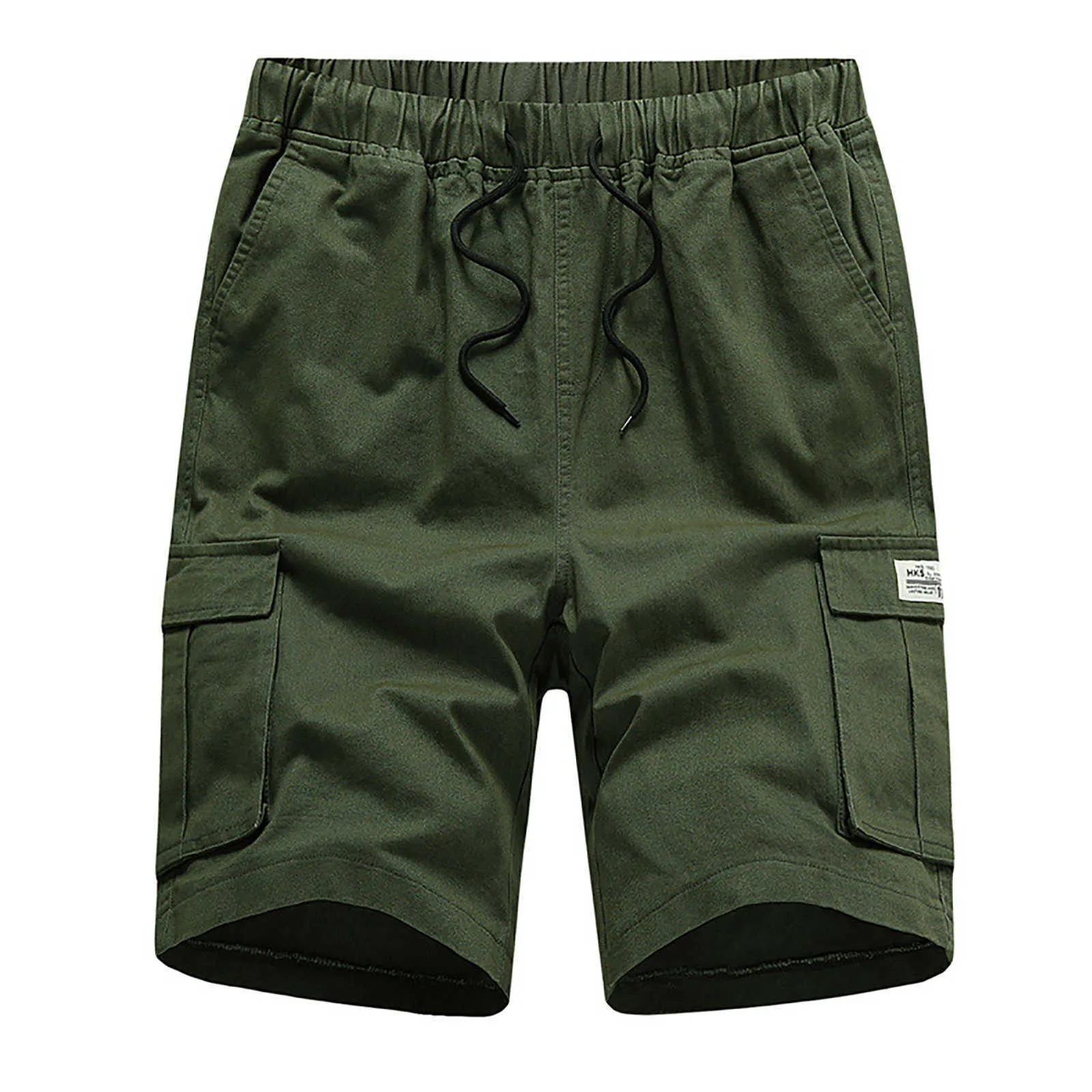 Shorts Multi Pocket Summer Loose Zipper Breeches Khaki Grey Plus Size Short Pant Casual Cotton Black Long Mens Cargo Shorts#F3 210716