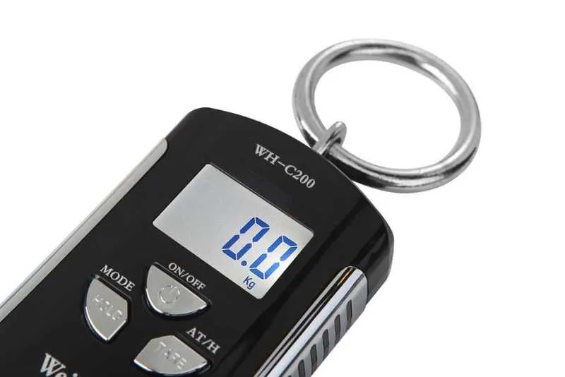 Mini Portable Hanging Crane Scale Digital Heavy Duty scale 200kg/100g Industrial Hook Scale Electronic Weighing Balance 210927
