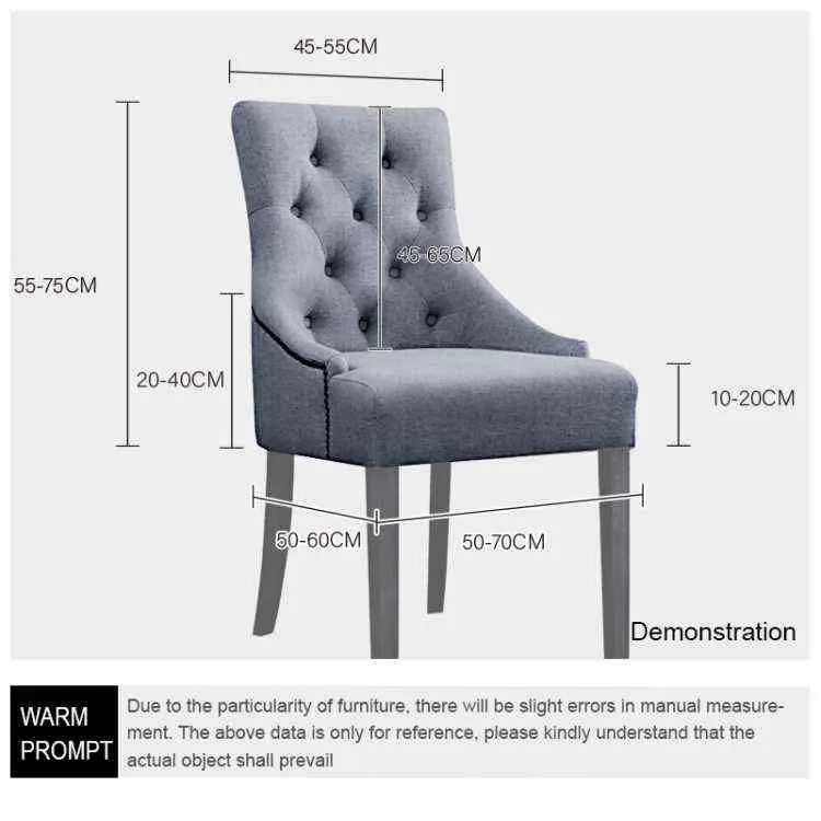 Tecido de veludo estilo europeu cadeira capa inclinada braço tamanho grande asa de volta rei cobre assento lavável removível 211207