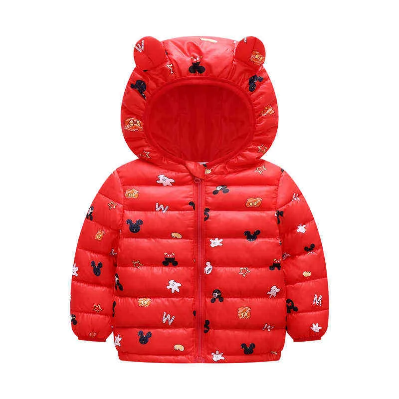 1 2 3 4 5 6 Jahre Winter Baby Mädchen Jacke Niedlichen Cartoon Herbst Mit Kapuze Reißverschluss Geburtstag Party Weihnachten Prinzessin Mantel Kinder Kleidung 211027