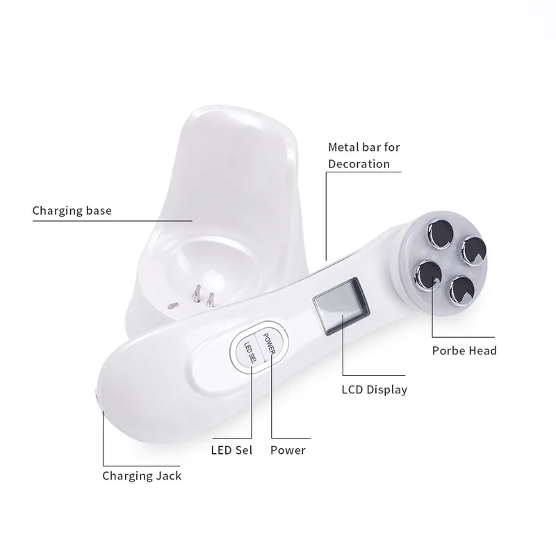 Cara Piel EMS Mesoterapia Electroporación RF Radiofrecuencia LED Pon Care Dispositivo 2 220216