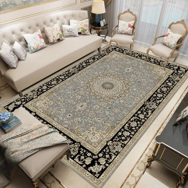 Halılar er boho tarzı Farsça oturma odası için büyük ev dekoru geometrik geniş alan kilimler yatak odası etnik zemin mat289f