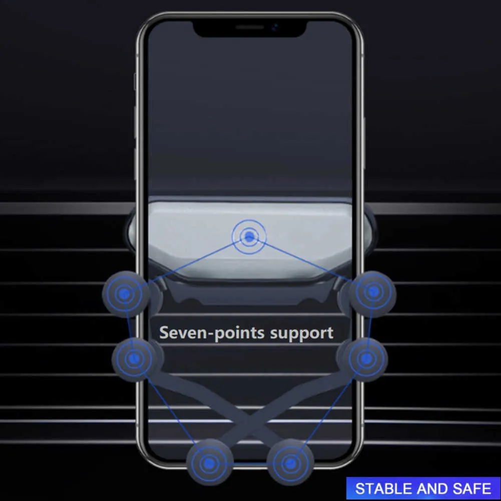 Гравитационный автомобиль Мобильная Телефонная стойка Семь точечных Поддержка Деформация Поддержка Кнопка Выпускной Поддержка Творческая Автомобильная Навигационная рамка