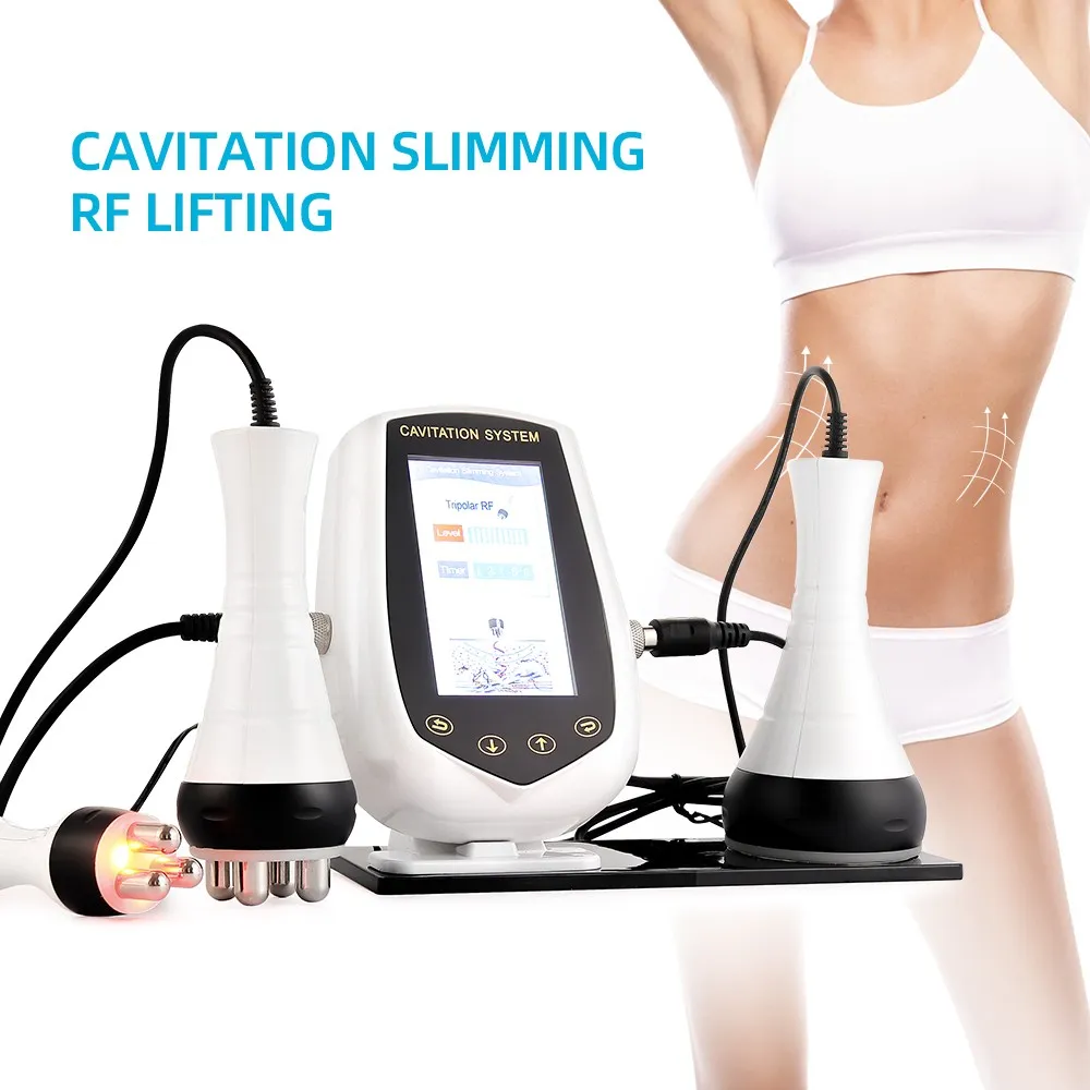 40K Cavitation Ultrasonic Body Slimming Machine Multipolar RF for Skin Tightening and Anti-Wrinkle Treatment WeightLoss and Skin Rejuvenation Beauty Device