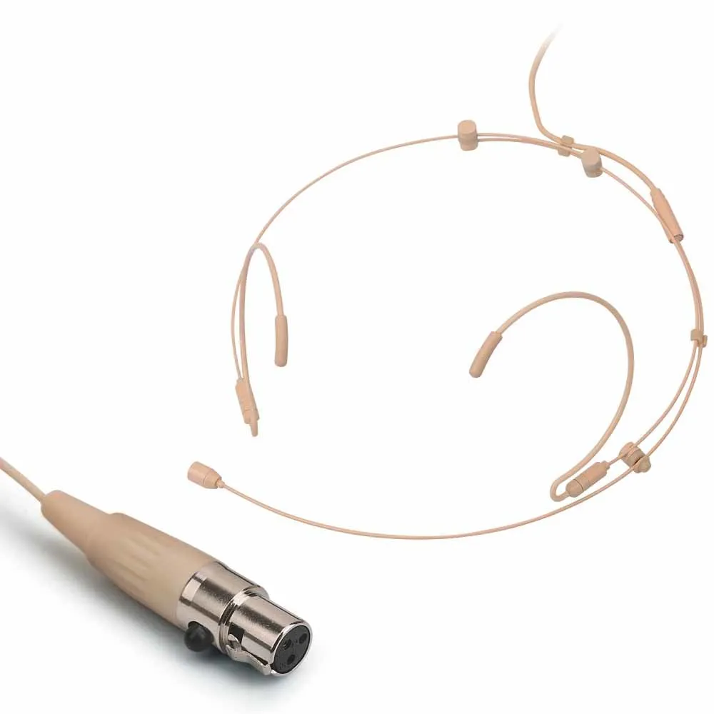 Einstellbares Headset Omnidirektionales Kondensatormikrofon Kinder Student !! 4 3-poliges XLR 3,5 mm abschließbares Kopfbügelmikrofon Mike