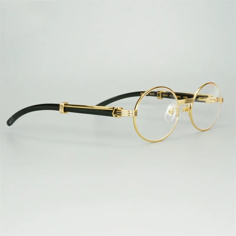 70 Off Online Store Unique Designer Buffalo Horn Sunglasses for Men Transparent Oval Glasses Trendy s Eyewear Gafas Myopia3864961