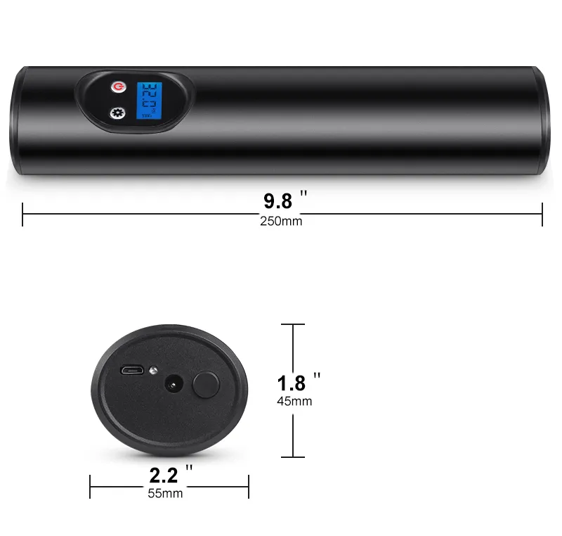 Bil Mini däck luftpump Trådlös luftpump för gummibåtar 12V DC däck tillbehör Uppblåsare för cykel boll simcirkel