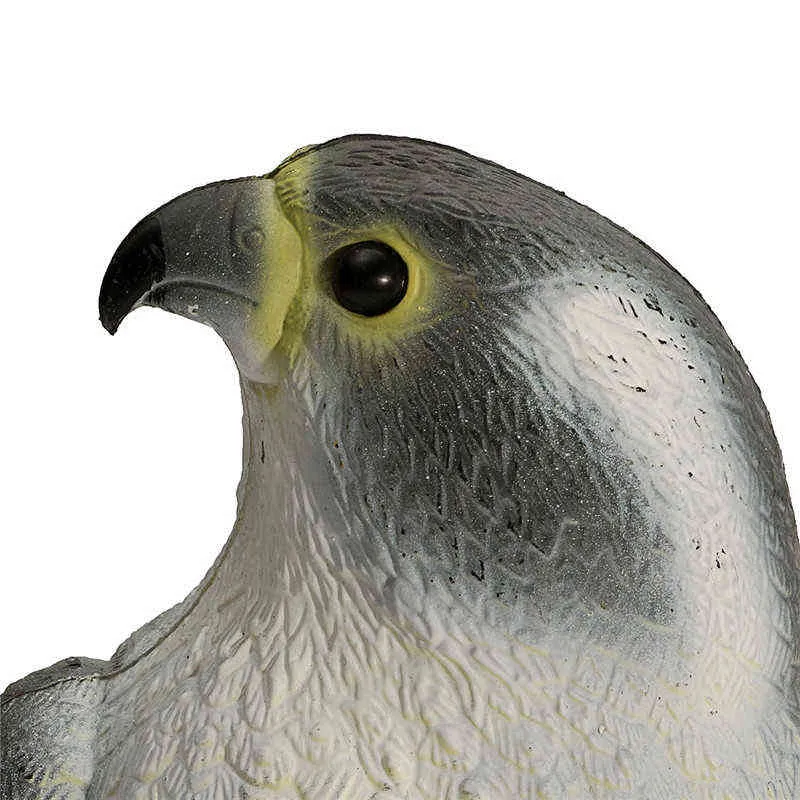 KiWarm ist ein lebensechter, gefälschter Falken-Jagd-Lockvogel, Abschreckung, Schreckensschreck, Garten-Rasen-Dekoration, Ornamente 211108