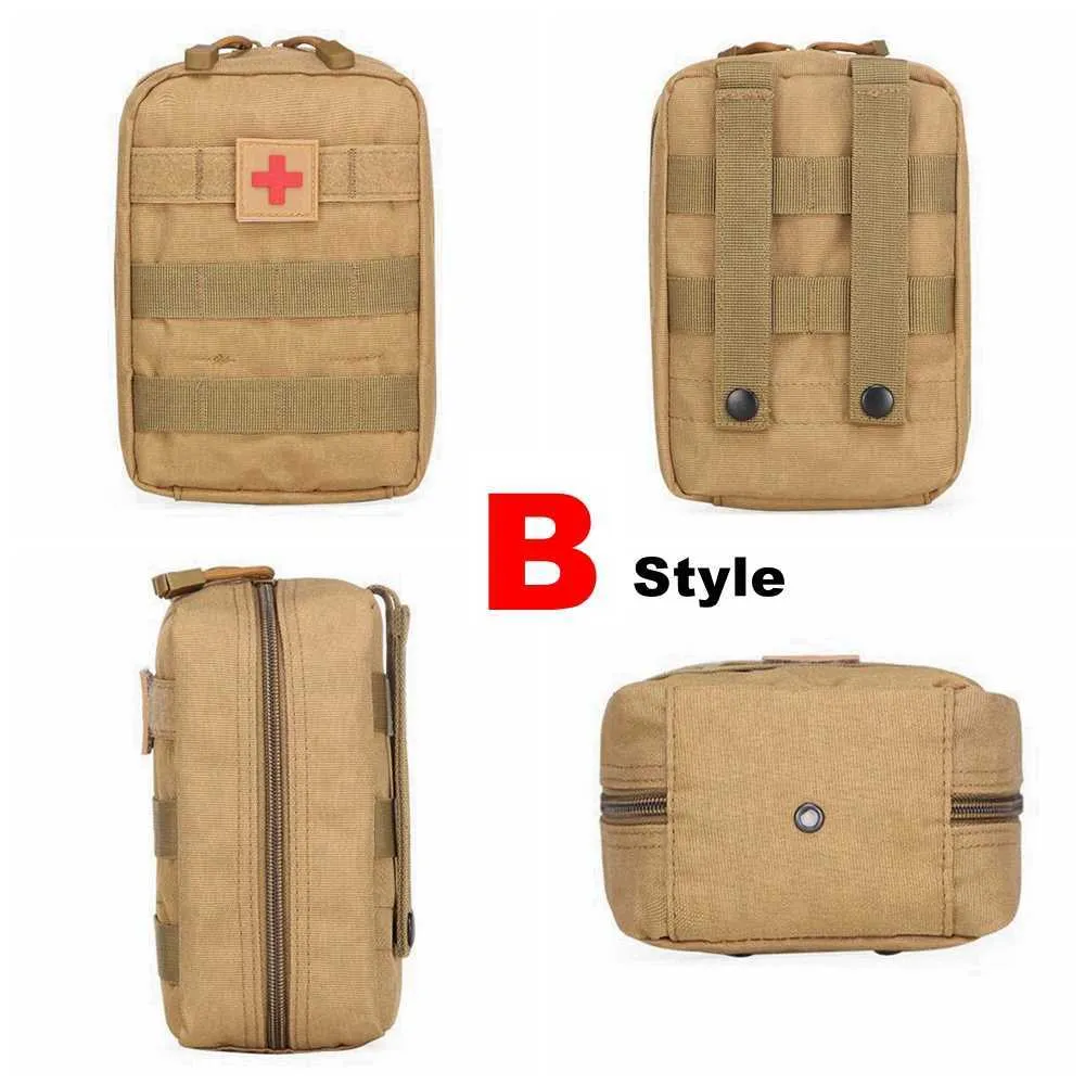 Bolsa médica Camping táctico Molle botiquín de primeros auxilios ejército al aire libre caza Camping emergencia supervivencia herramienta paquete militar médico EDC bolsa