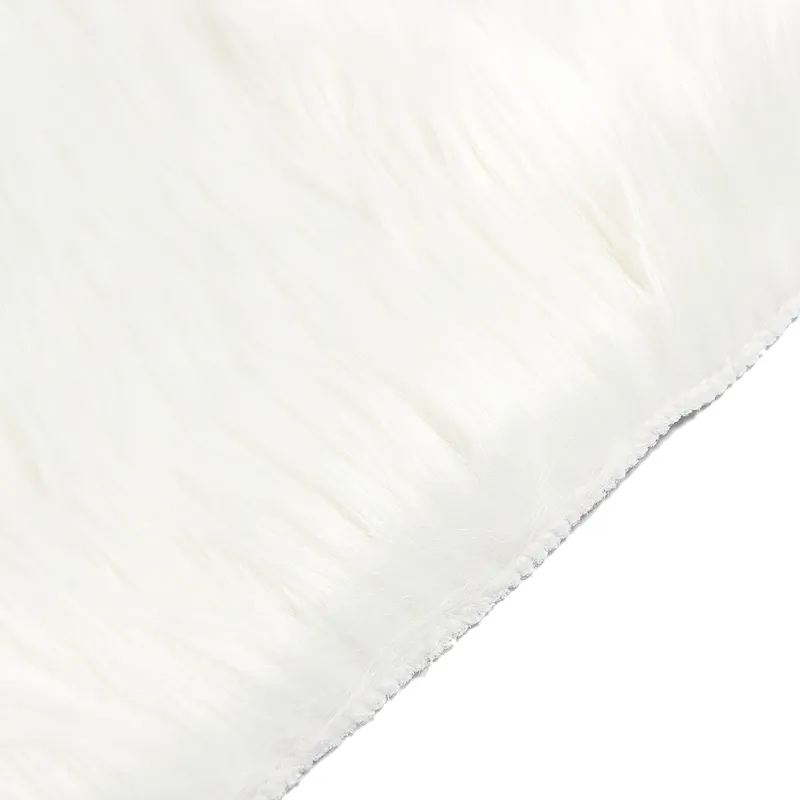 Tappeti in lana super morbida bianca pura Pelliccia Tappeti Tappetino lavabile lucido corridori Sedie da pavimento Divano letto Decorazione della casa Soggiorno 220301