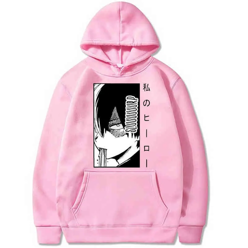 Mon héros académique Anime sweats Boku pas de héros académique à capuche Shoto Todoroki manteau décontracté à manches longues unisexe Homme Y1213