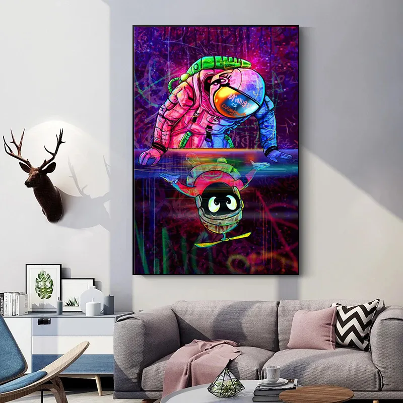Graffiti Wall Art Panda Money Dollar Canvas Paintings Modern Posters and Prints Wall Picture For Living Room Decoration Cuadros9937245