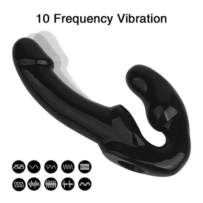 NXY wibratory sex strapless pasek na dildo dla par strapon lesiban bezprzewodowy pilot zdalnego sterowania podwójne głowice dla dorosłych zabawki 1220