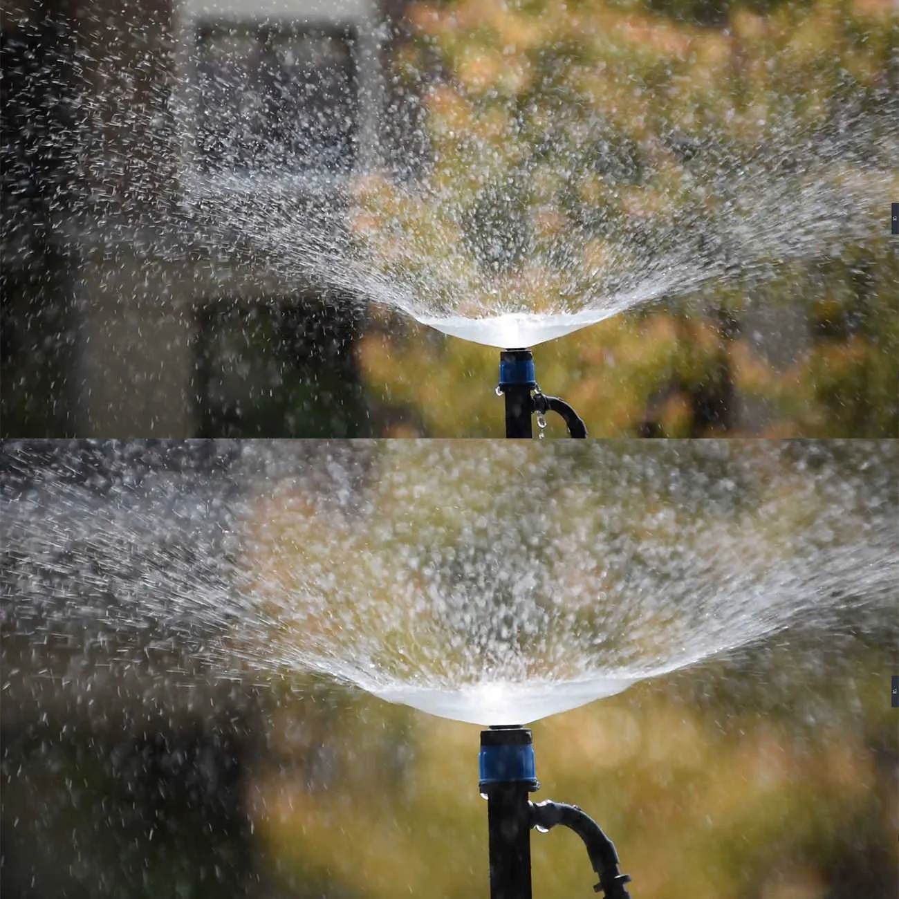 30-Regolabile 1/4 Irrigazione Nebulizzazione Dripper 360 gradi Sprinkler Irrigazione a goccia Strumento 4/7mm Tubo da giardino Serra 210610