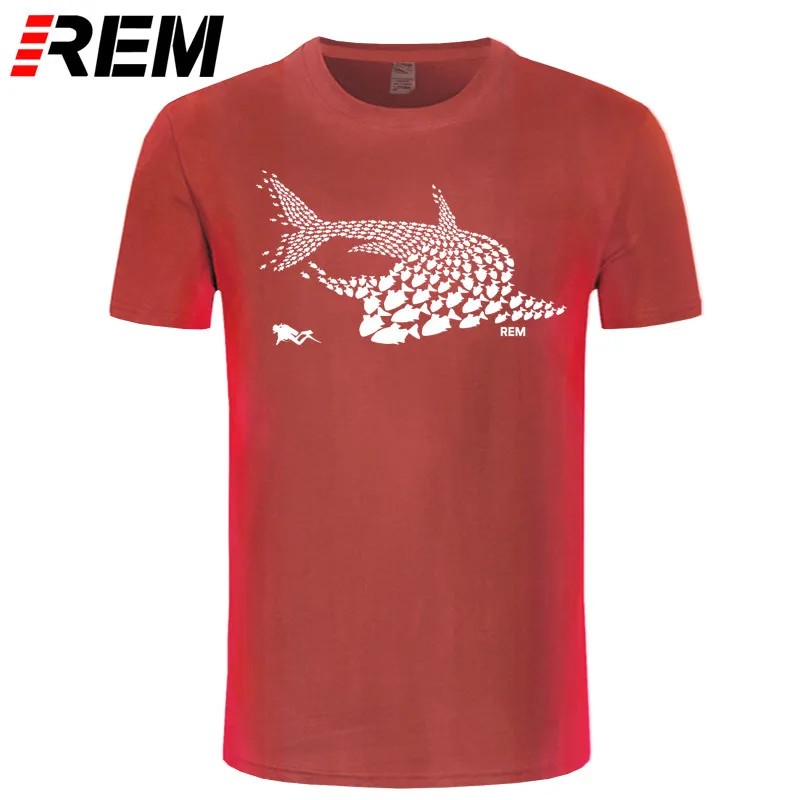 Tauchen Fisch Hai Taucher Taucher Tank Maske lustige Geburtstagsgeschenk T-Shirt T-Shirt Cool Casual Pride T-Shirt Männer Unisex Mode T-Shirt 210324