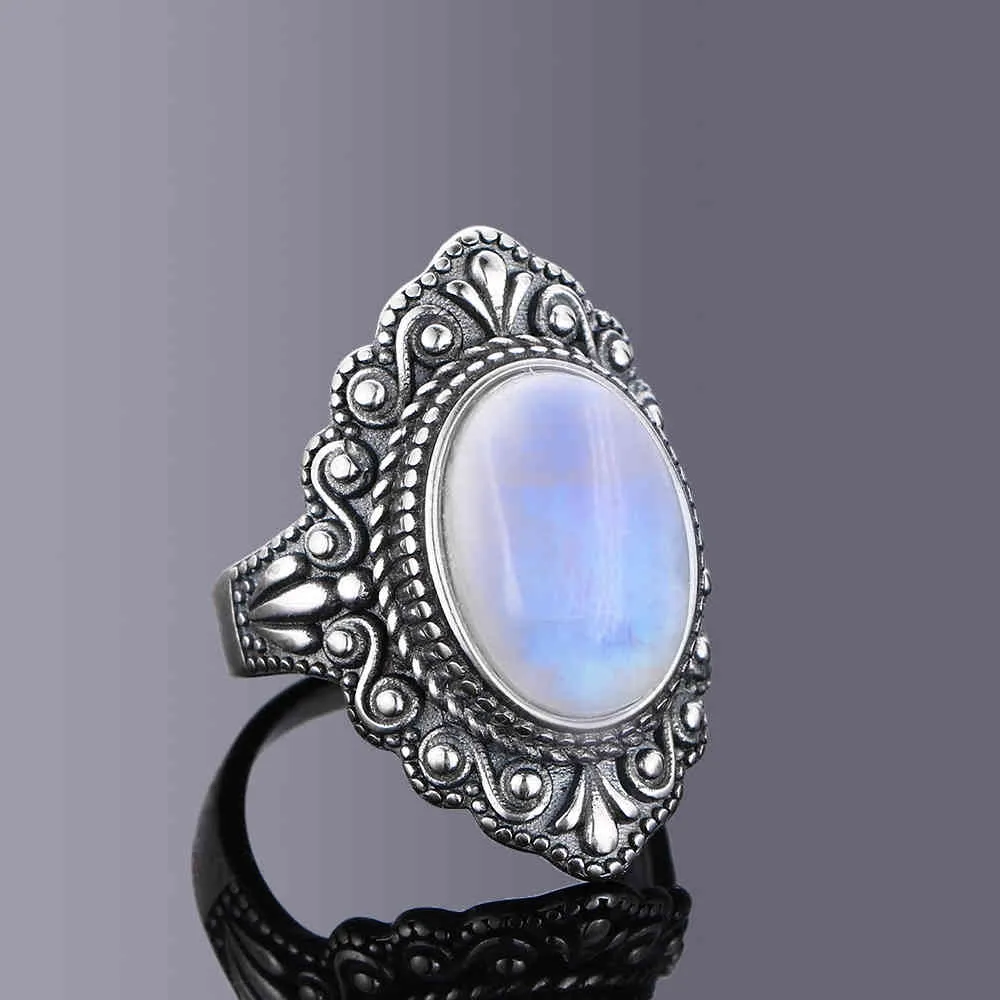 Nasiya-labradorita Natural ovalada Vintage para mujer, joyería de plata de ley 925, anillos de piedras preciosas para dedo, regalo de fiesta