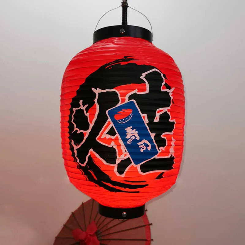 Japan Restaurant Bar Advertising Lantern Festival Hanging Decor Forniture Izakaya Sushi Ramen Japanese Sushi Lantern Q0810