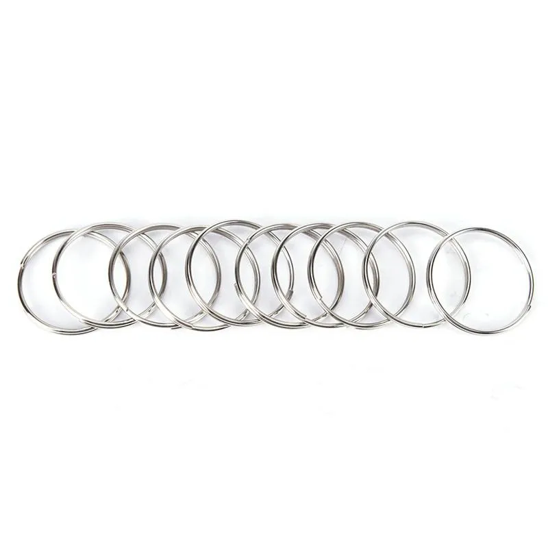 Sleutelhangers 50 100 stuks Sleutelhanger Split Ring 25mm Sleutelhanger Ringen Argolas Para Chaveiro Accessoires Voor Sleutel Porte Cle Parts266Z