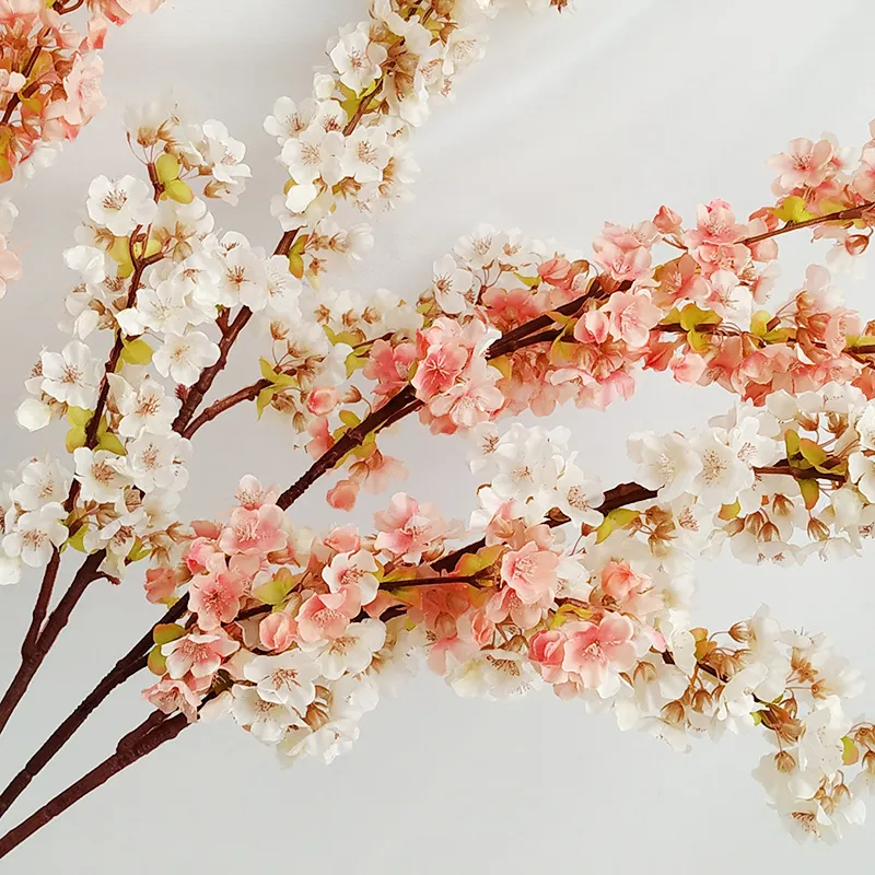 Fiori di ciliegio giapponesi di alta qualità Fiore di seta artificiale Home el mall Decorazione di nozze fiori Po studio props267S