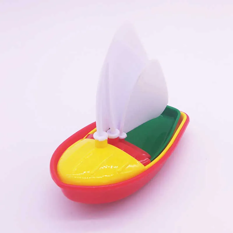 バスボートおもちゃプラスチックヨットおもちゃおもちゃ浴槽帆船おもちゃのためのマルチカラースモールミドルラージサイズH10152612629