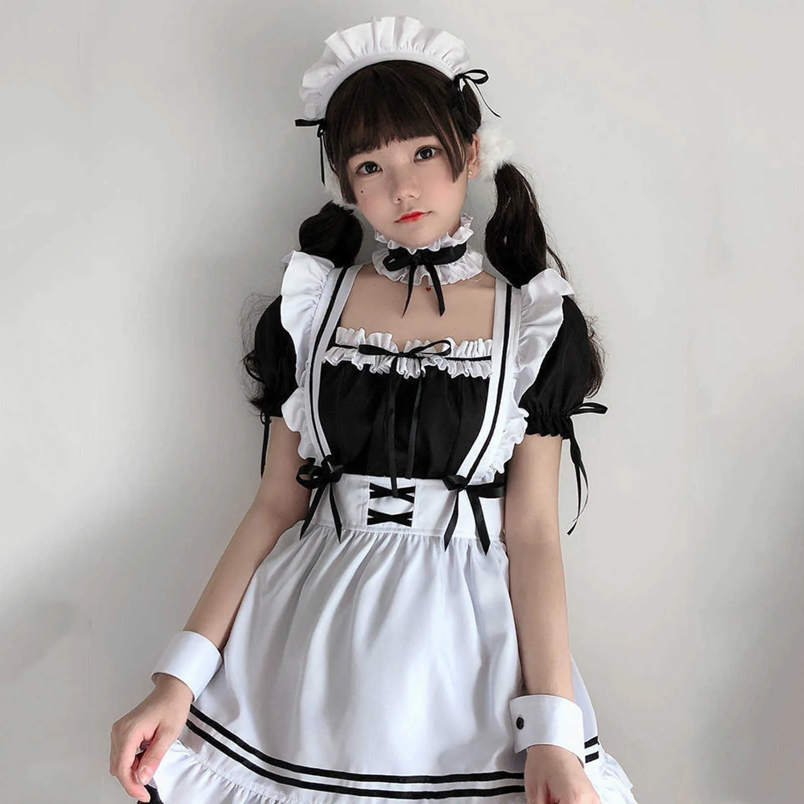 Sweet Lolita Robe French Maid serveur costume femme sexy mini pinafore