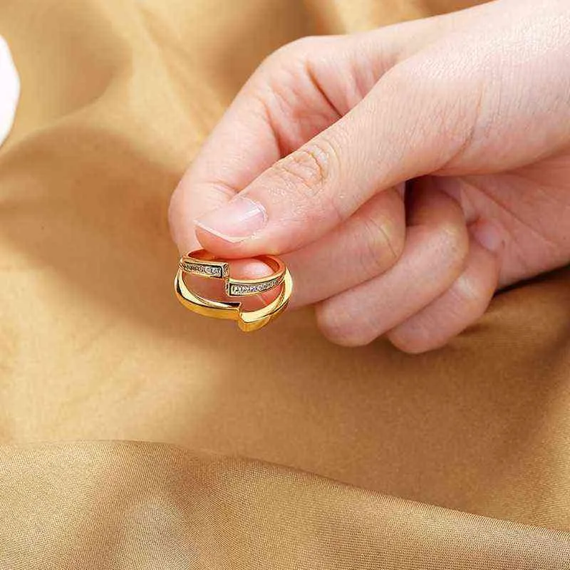 918F 2шт пара любит бесконечность кольцо для женщин и мужчин юбилейное кольцо обещания в золотом цвете для парень подруга G1125